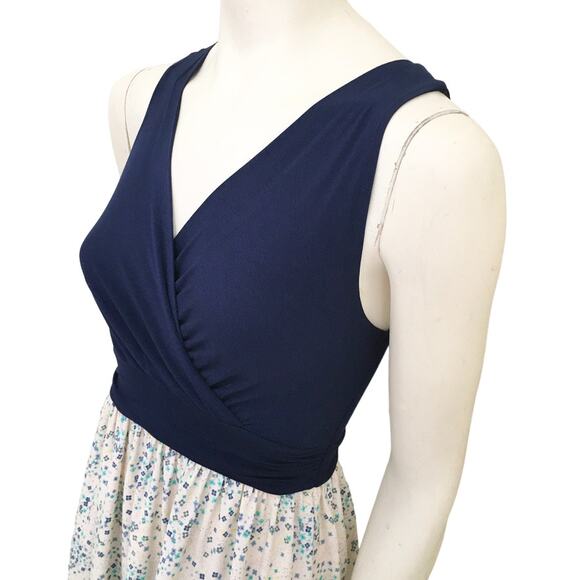 MODCLOTH Gilli Faux Wrap Floral Sleeveless Maxi Dress SZ 4 - Picture 3 of 10